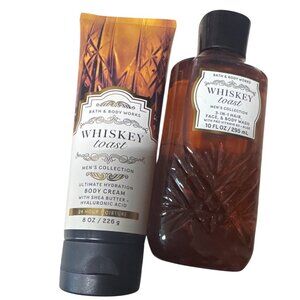 Bath & Body Works Whiskey Toast Men’s Body Cream & Body Set New